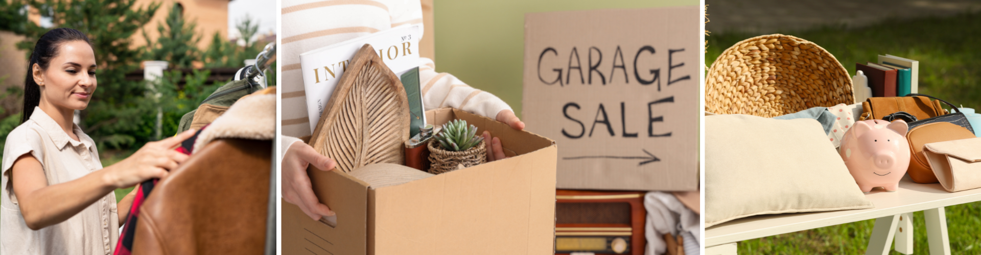 A person holding a sign.