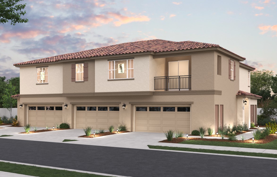 A house with a driveway.