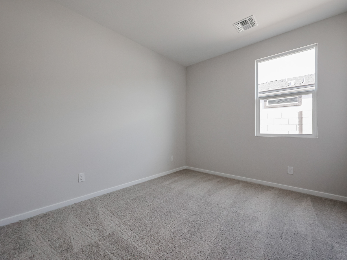 A room with a window.