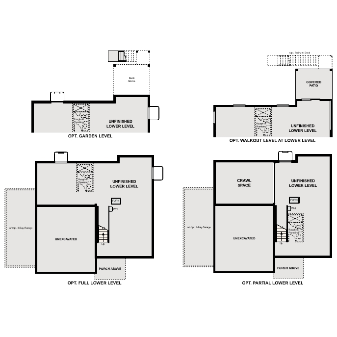 Diagram, engineering drawing. Basement Options
