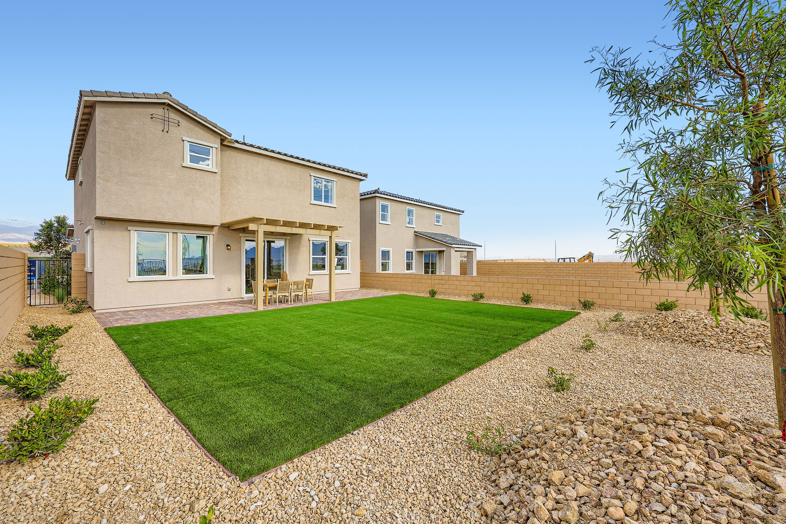 A house with a large yard.