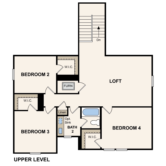 Savannah plan, second floor