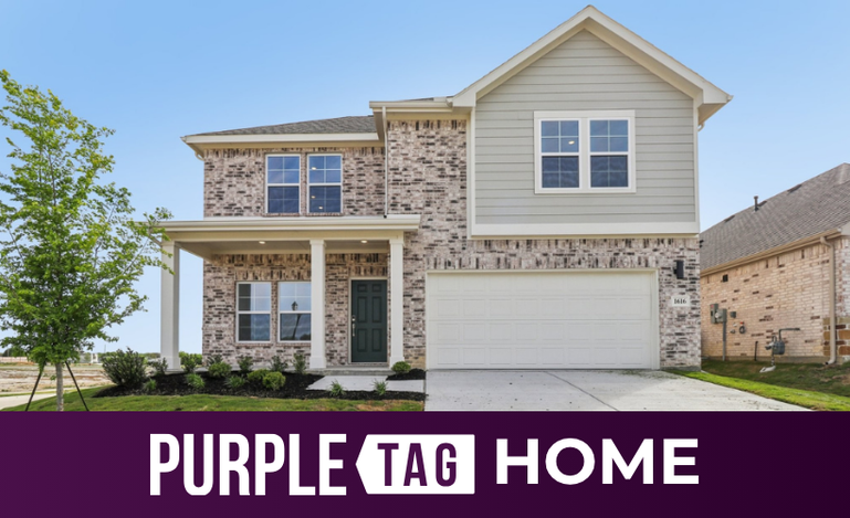 A house with a garage.