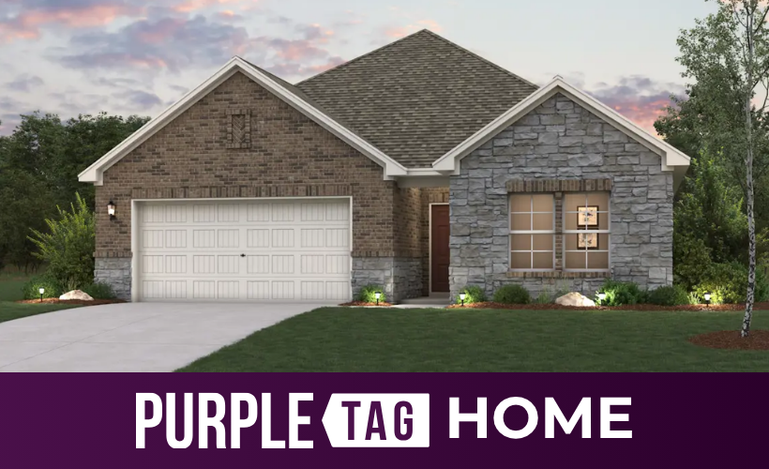 A house with a garage.