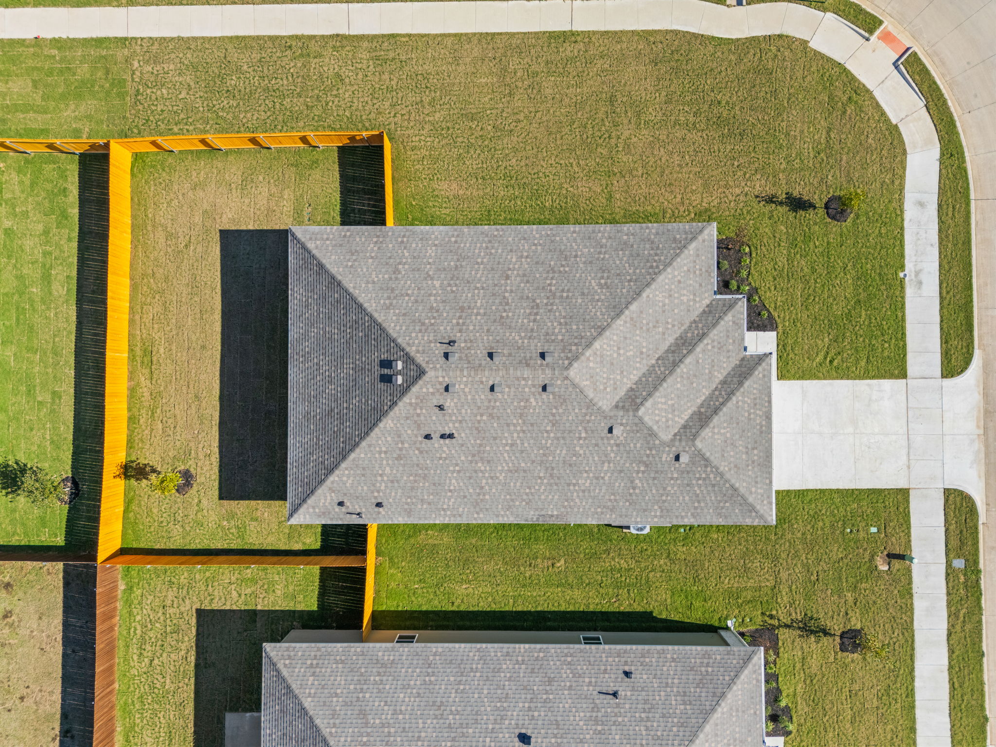 A building with a large square window.
