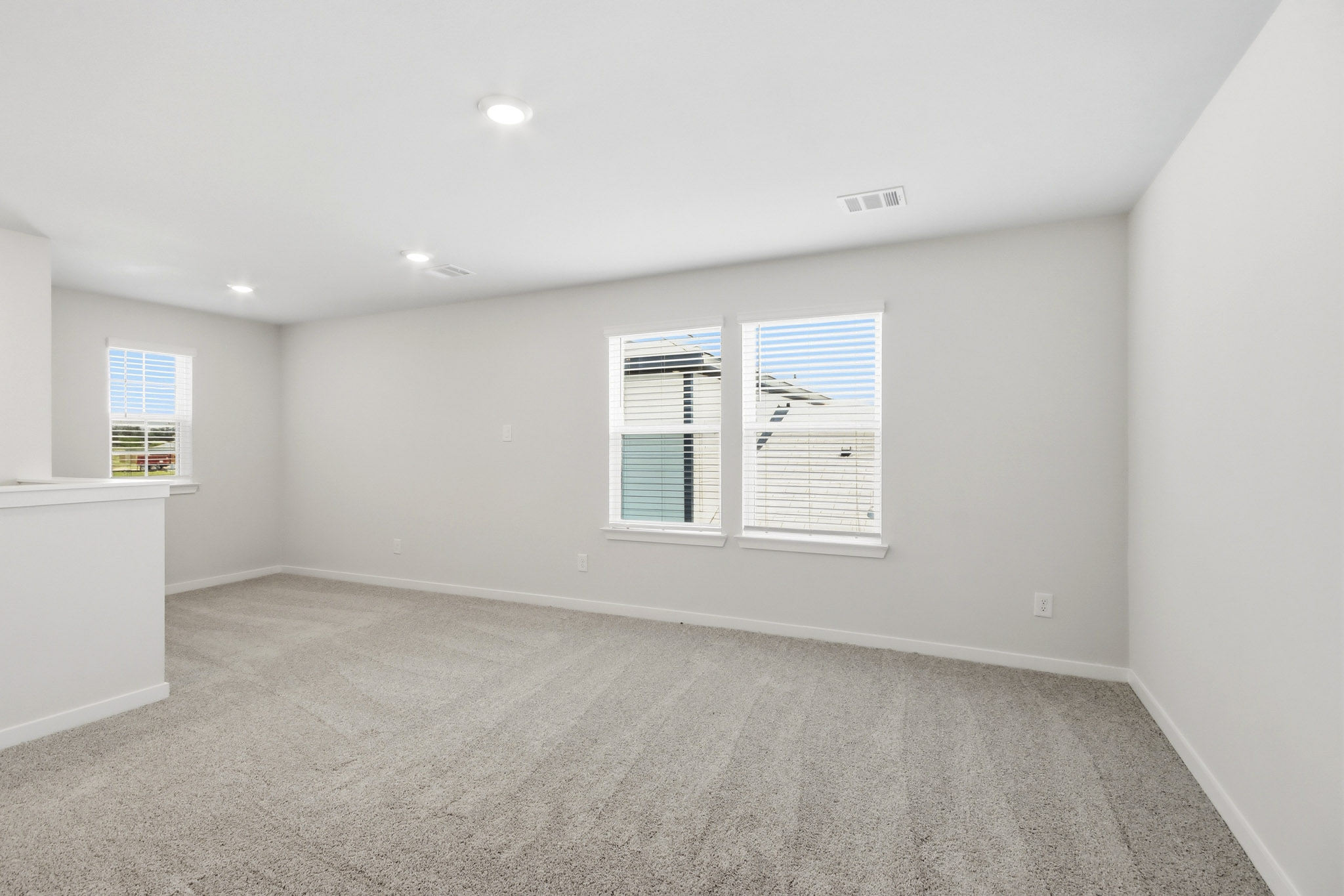 A room with white walls.