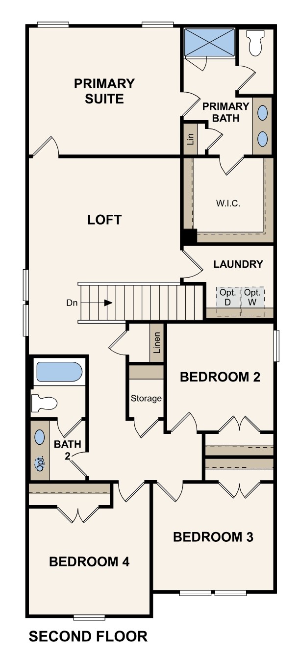Orchid Floor Plan Second Floor