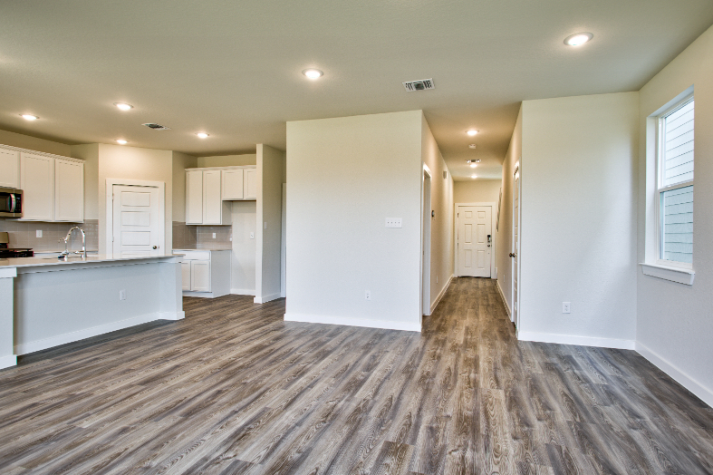 A large empty kitchen.