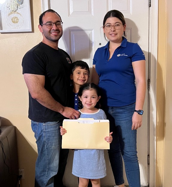 A group of people posing for a photo.