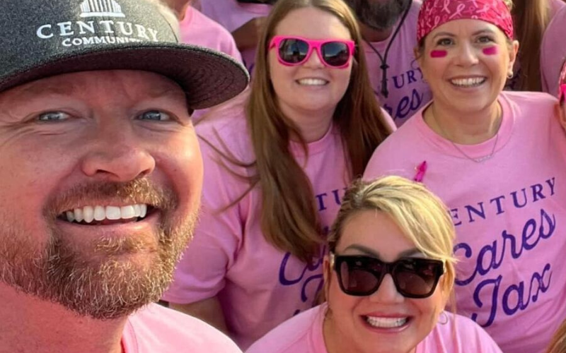 A group of people posing for the camera.