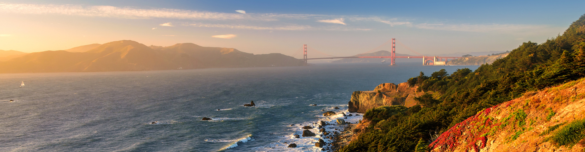 A bridge over a body of water.